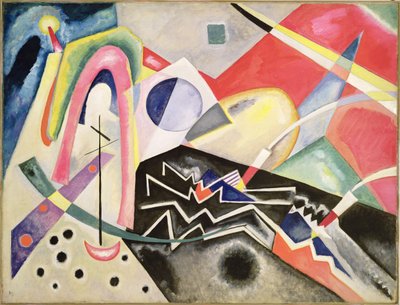 White Zig-Zags by Wassily Kandinsky